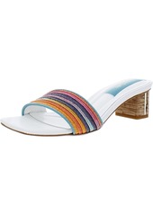 Franco Sarto Cruella Womens Woven Slip-On Slide Sandals