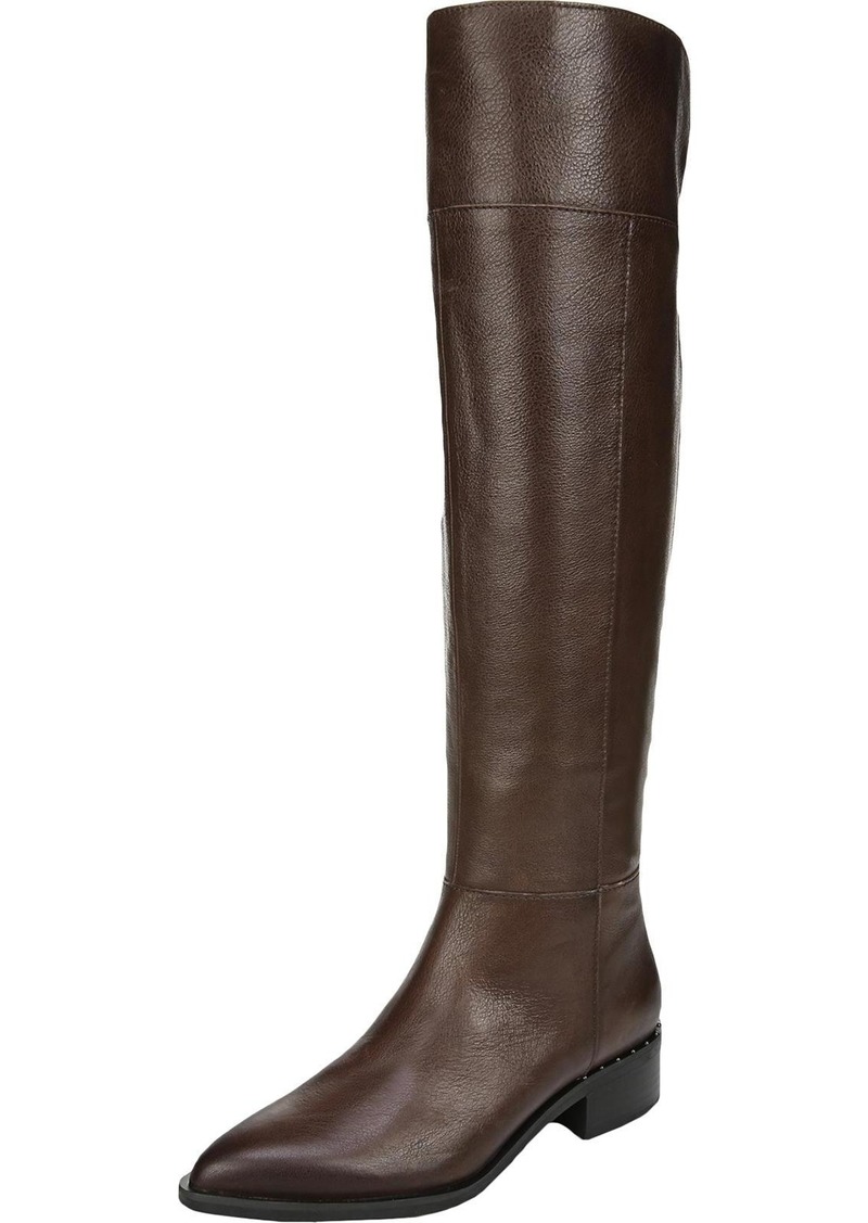 Franco Sarto Daya Womens Faux Leather Pointed Toe Over-The-Knee Boots