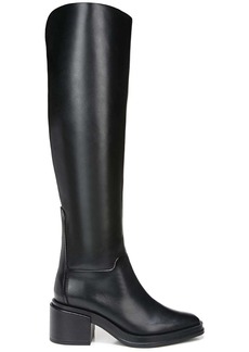 Franco Sarto Dorica Womens Leather Wide Calf Over-The-Knee Boots