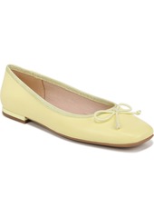 Franco Sarto Women's Abigail Square Toe Ballet Flats - Citron Yellow Leather