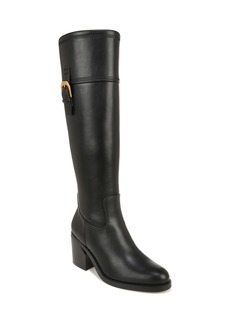 Franco Sarto Adabella Wide Calf Knee High Boots - Black Faux Leather