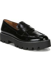 Franco Sarto Women's Balin Lug Sole Loafers - Black Faux Patent