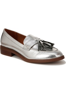 Franco Sarto Carolyn-Low Tassel Loafers - Silver Faux Leather
