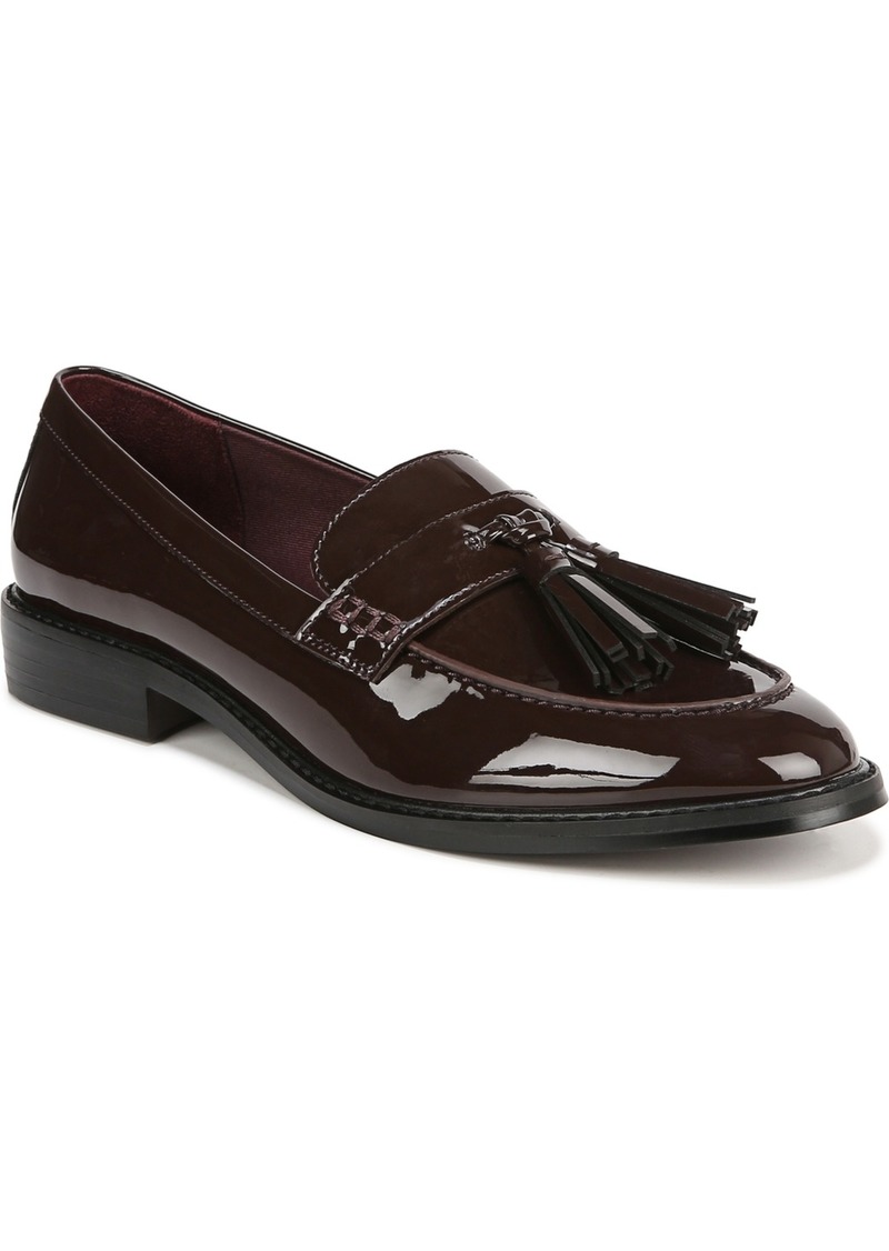 Franco Sarto Women's Carolyn Low Profile Tassel Loafers - Hickory Brown Faux Patent