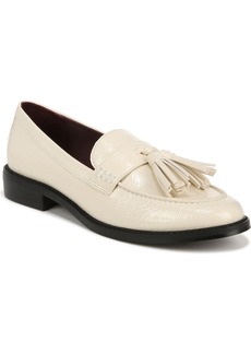 Franco Sarto Carolyn-Low Tassel Loafers - Putty White Faux Leather