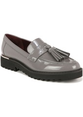 Franco Sarto Women's Carolynn Lug Sole Loafers - Slate Grey Faux Patent