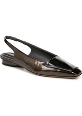 Franco Sarto Women's Cassidy Slingback Flats - Black Snake Print Faux Leather