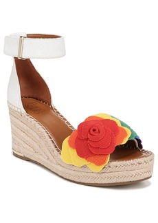 Franco Sarto Women's Clemens-Flower Espadrille Wedge Sandals - Rainbow Multi Fabric