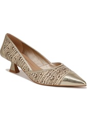 Franco Sarto Women's Darcy Pointed Toe Kitten Heel Pumps - Tuscan Taupe Suede/Leather