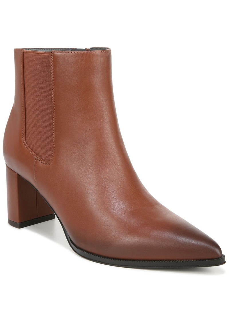 Franco Sarto Demmi Pointed Toe Dress Booties - Tobacco Brown Leather
