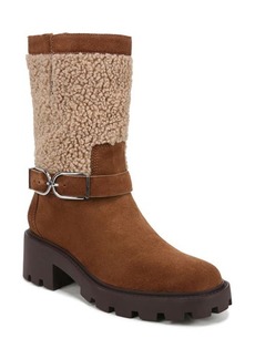 Franco Sarto Elle Lug Sole Bootie with Faux Shearling Trim