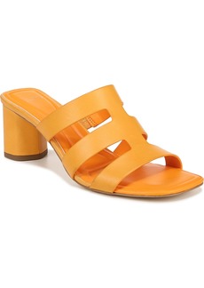 Sarto by Franco Sarto Women's Flexa Carly Block Heel Slide Sandals - Orange Leather