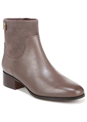Franco Sarto Women's Jessica Stacked Heel Casual Booties - Grey Leather/Suede