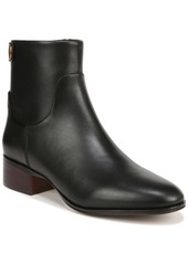 Franco Sarto Women's Jessica Stacked Heel Casual Booties - Black Leather