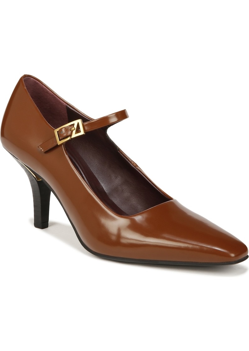 Franco Sarto Women's Lola Mary Jane Pumps - Tobacco Brown Faux Leather
