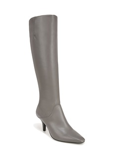 Franco Sarto Lyla Knee High Boots - Graphite Grey Faux Leather