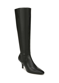 Franco Sarto Lyla Knee High Boots - Black Faux Leather
