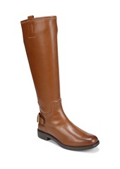 Franco Sarto Merina Knee High Riding Boots - Black Faux Leather