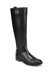 Franco Sarto Merina Knee High Riding Boots - Cognac Brown Faux Leather