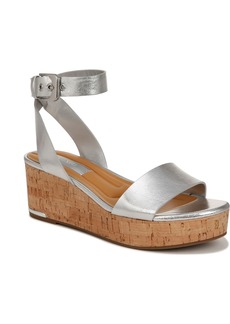 Franco Sarto Presley Espadrille Platform Sandals - Silver Faux Leather