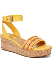 Franco Sarto Women's Presley Espadrille Platform Sandals - Multi Orange/Yellow Fabric