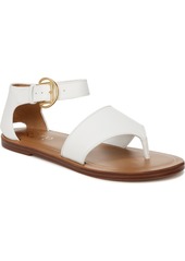 Franco Sarto Women's Ruth Ankle Strap Sandals - White Faux Leather