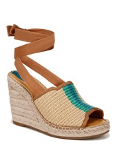 Franco Sarto Women's Sierra Espadrille Wedge Sandals - Cherry Red Raffia