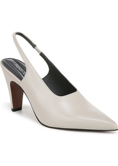 Franco Sarto Women's Sorrento Slingback Pumps - Chalk White Leather