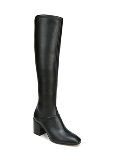 Franco Sarto Tribute Wide Calf Knee High Boots - Black Faux Leather