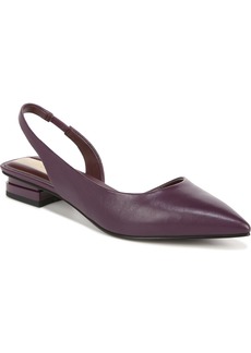 Franco Sarto Women's Tyra Pointed Toe Slingbacks - Plum Purple Leather