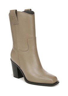Franco Sarto Valor Mid Shaft Cowboy Boots - Smoke Grey Leather