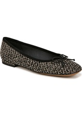 Franco Sarto Women's Abigail Square Toe Ballet Flats - Leopard Print Glitter Fabric