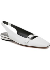 Franco Sarto Women's Carana Pointed Toe Slingback Flats - White Faux Leather