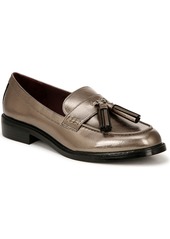 Franco Sarto Women's Carolyn-Low Tassel Loafers - Pewter Faux Leather