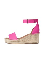 Franco Sarto Womens Clemens Jute Wrapped Espadrille Wedge Sandals Fuxia  M