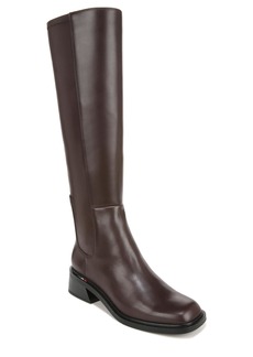 Franco Sarto Womens Giselle Flat Tall Boot Castagno Brown Stretch Leather  M