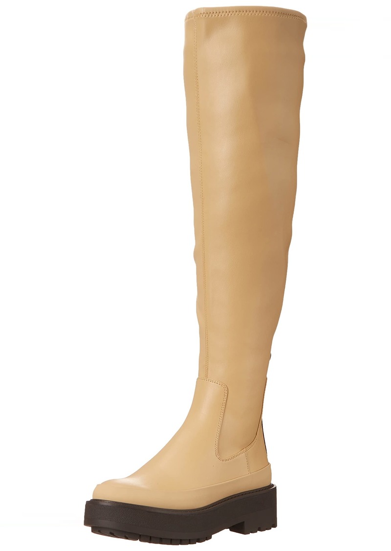 Franco Sarto Womens Janna Wc Over-the-Knee Boot Beige  M