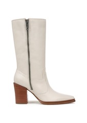 Franco Sarto Women's Jaxon Pointed Toe Western Boots - Chalk White Leather