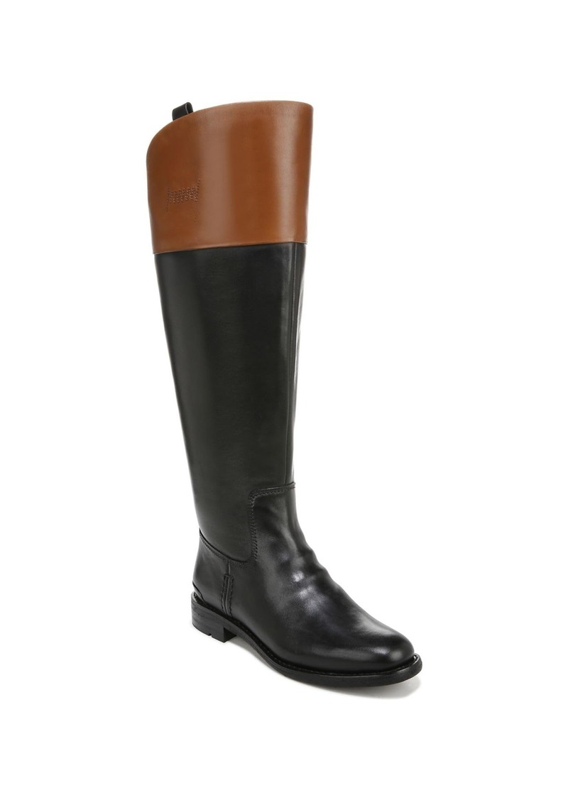 Franco Sarto Womens Meyer Wc Knee High Boot Black Leather  M