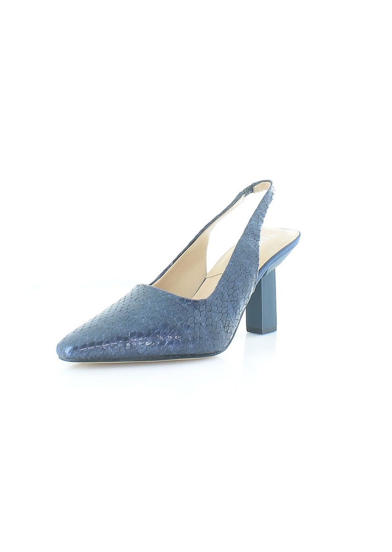 Franco Sarto Womens Milano Pointed Toe Slingback Pump Navy