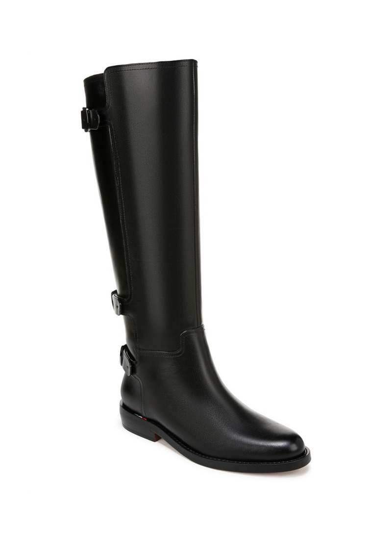 Franco Sarto Women's Padova Knee High Riding Boots - Black Leather