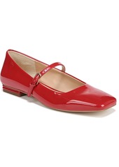 Franco Sarto Women's Tinsley Square Toe Mary Jane Flats - Cherry Red Faux Patent