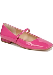 Franco Sarto Women's Tinsley Square Toe Mary Jane Flats - Cherry Red Faux Patent