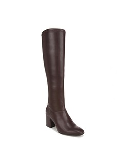 Franco Sarto Womens Tribute Knee High Heeled Boot Cordovan Brown Stretch Wide Calf  M