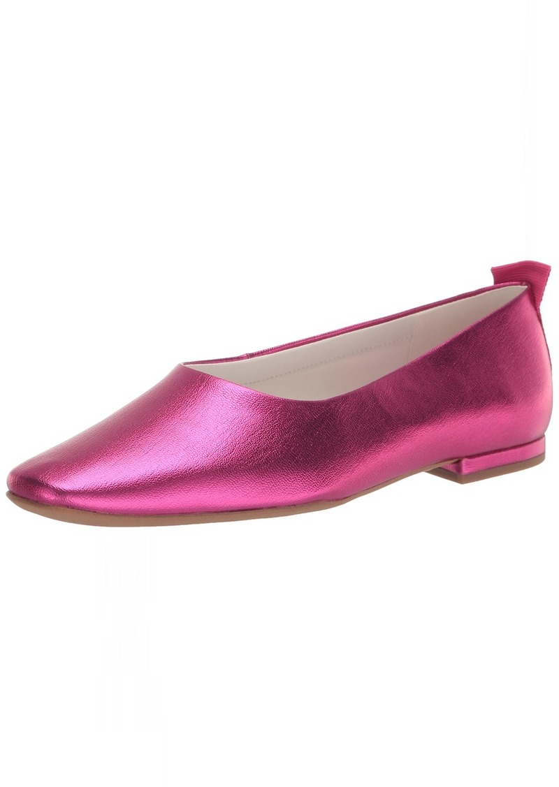 Franco Sarto Womens Vana Slip On Ballet Flat Metallic Pink