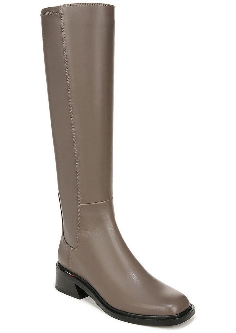 Franco Sarto Giselle Womens Leather Square Toe Knee-High Boots