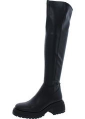 Franco Sarto Juni Womens Faux Leather Tall Over-The-Knee Boots