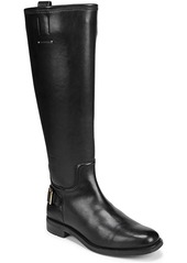 Franco Sarto L Merina Womens Faux Leather Embossed Knee-High Boots