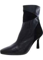 Franco Sarto Milinda Womens Leather Square Toe Mid-Calf Boots