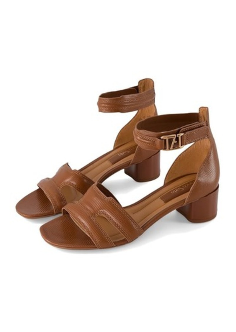 Franco Sarto Nora Ankle Strap Low Block Heel Sandals